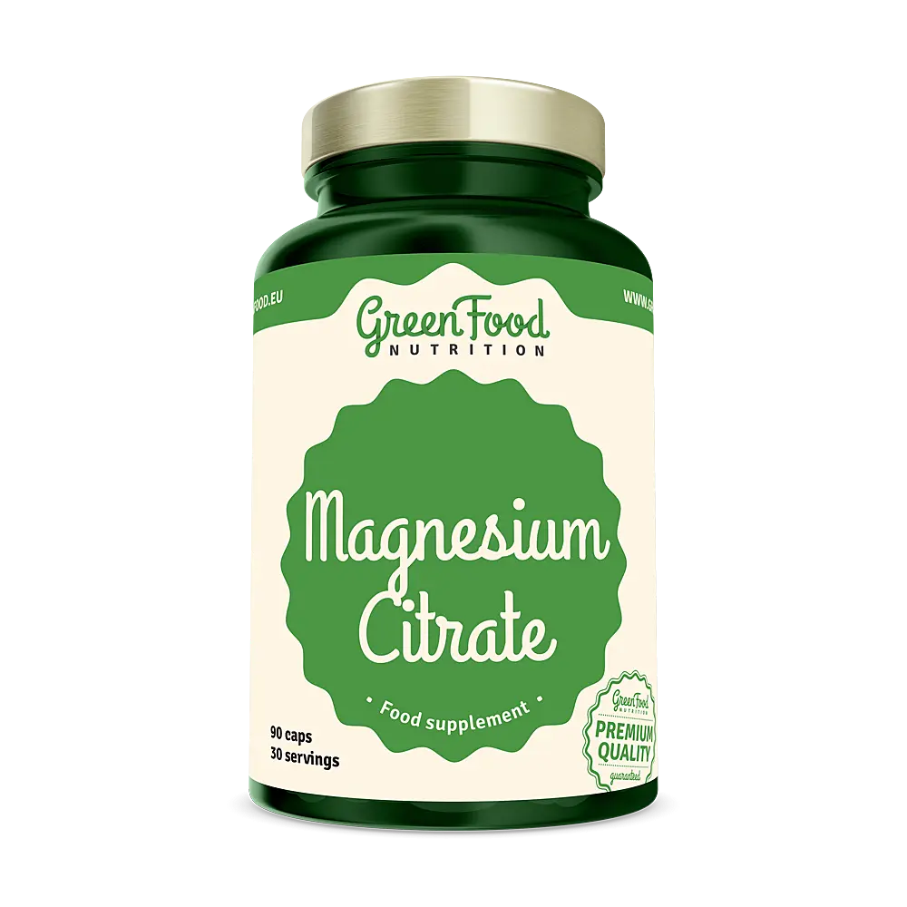 GREENFOOD NUTRITION Magnesium citrate 90 kapslí