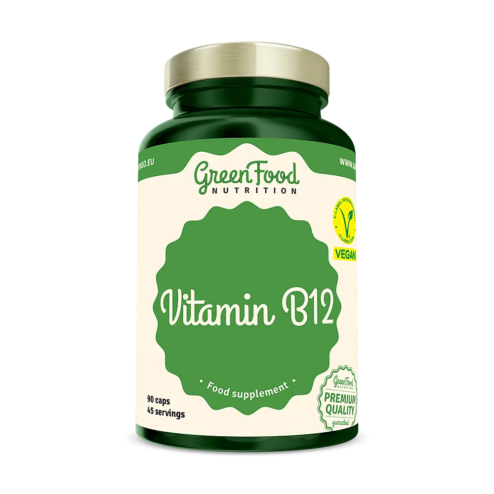 GREENFOOD NUTRITION Vitamin B12 90 kapslí
