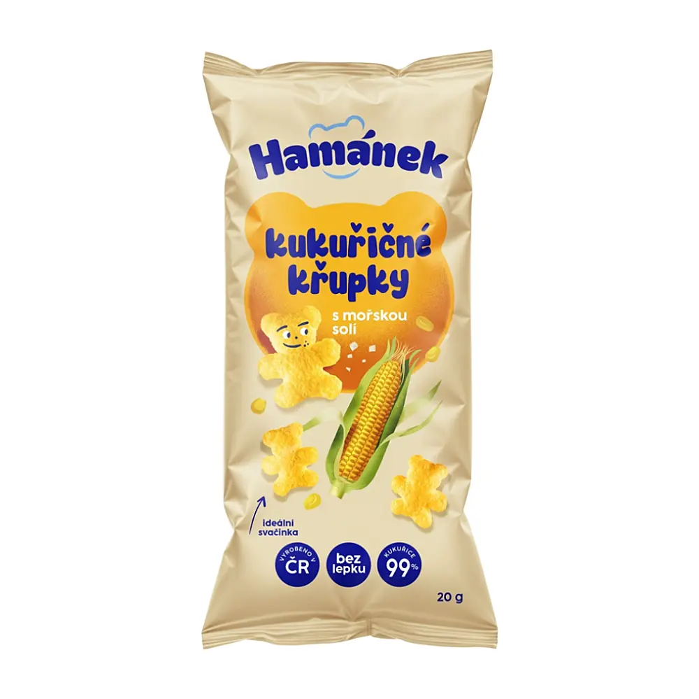 HAMÁNEK kukuřičné křupky s mořskou solí 20 g