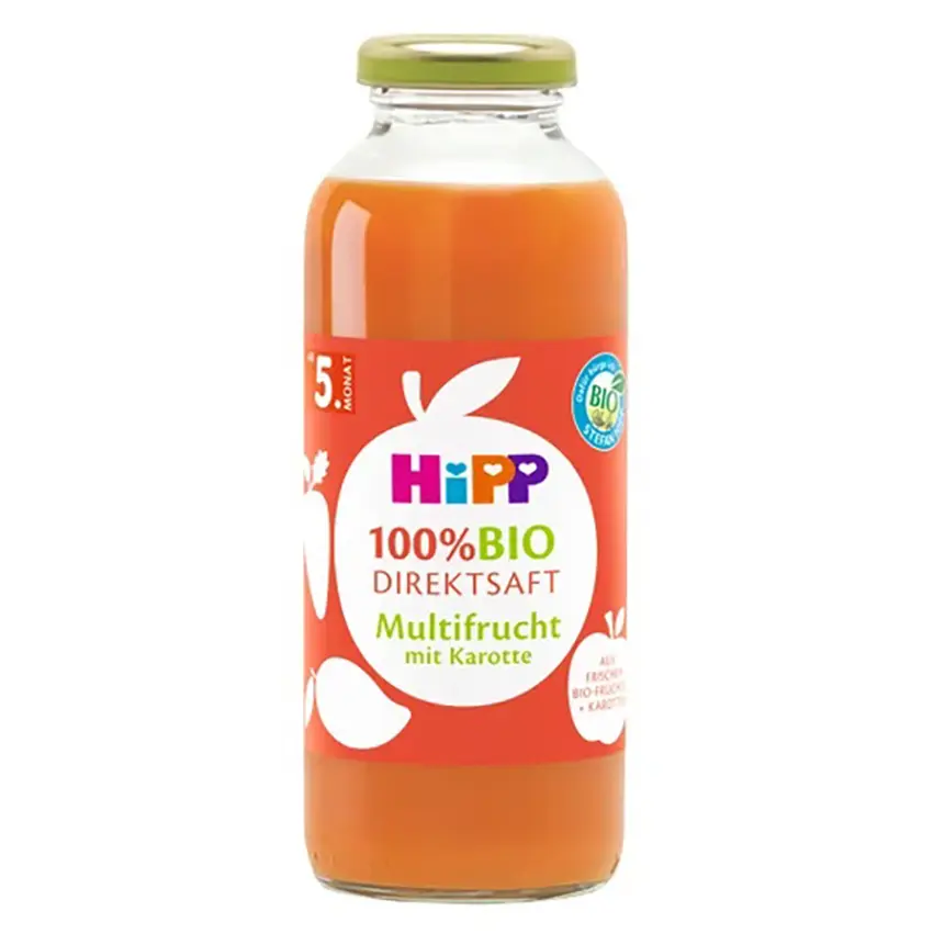 HiPP 100% BIO JUICE Ovocná šťáva s karotkou 330 ml