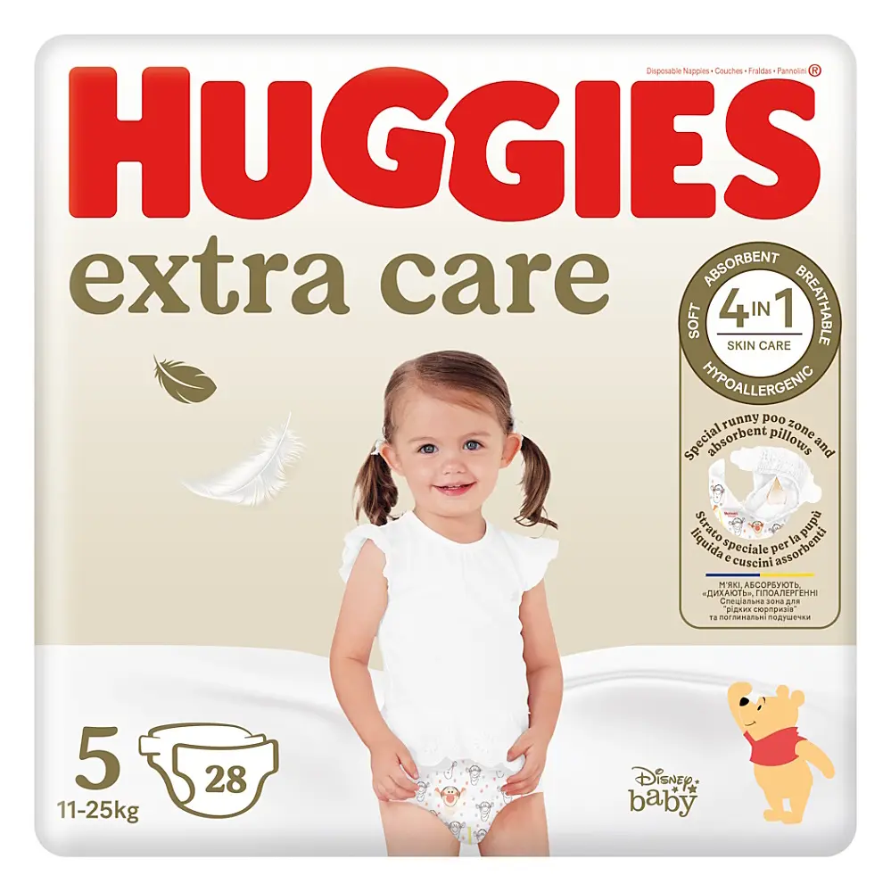 HUGGIES extra care 5 11-25kg 28ks
