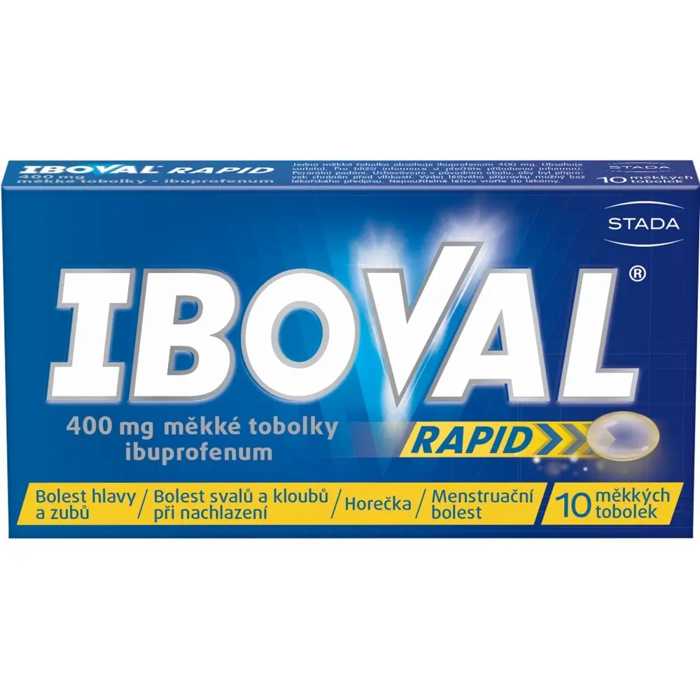 IBOVAL RAPID 400 mg 10 měkkých tobolek