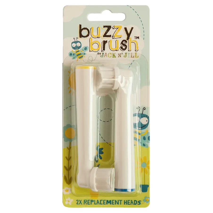 Jack N' Jill Náhradní hlavice na dětský zubní kartáček Buzzy Brush, 2 ks
