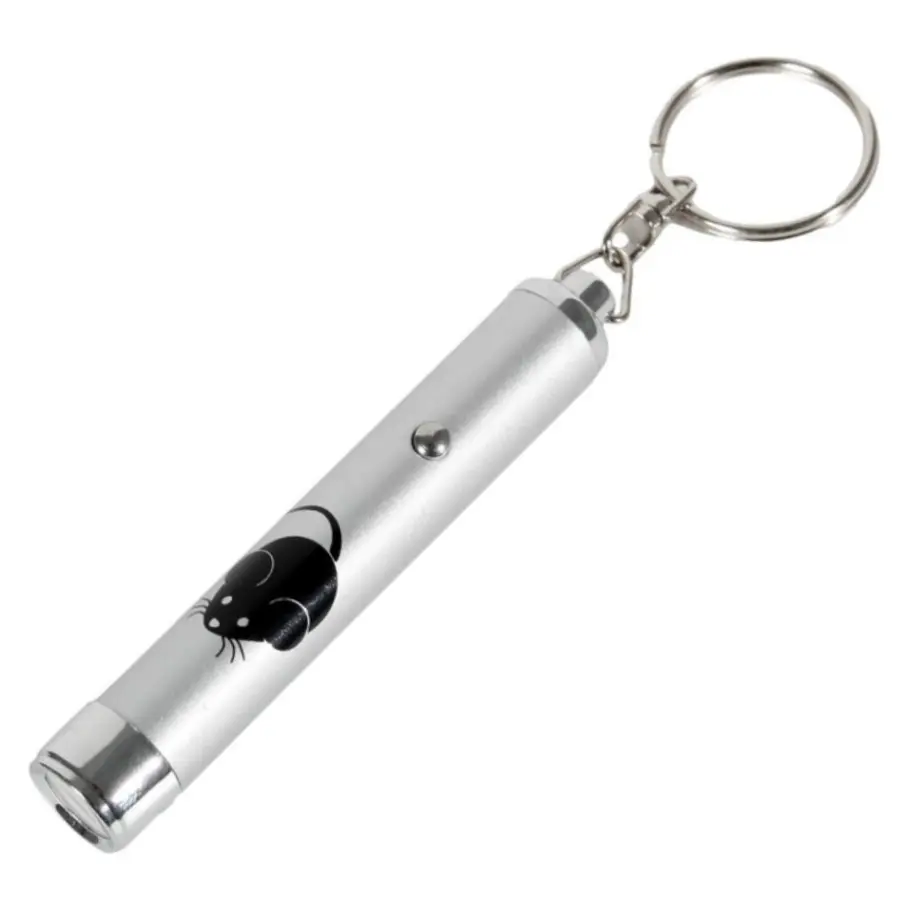 Hračka kočka LED světlo laser motiv MYŠ 8cm KAR