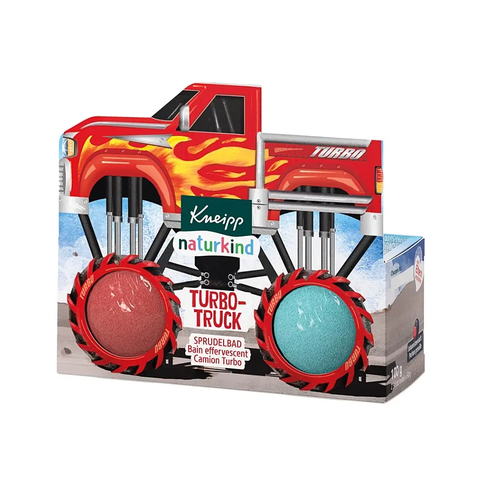 Kneipp naturkind koupelové bomby Turbo Truck 2 x 50 g