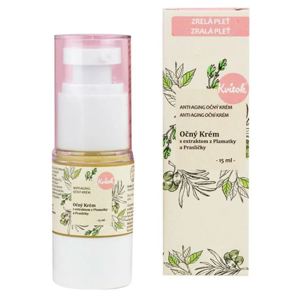 Oční krém s extraktem z Plamatky a Prasličky, 15 ml