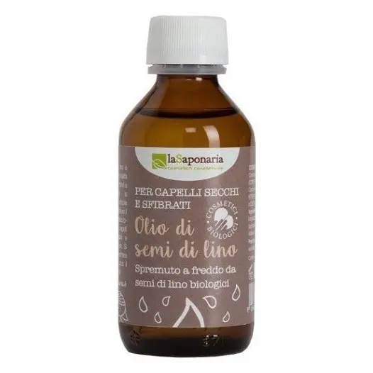 LA SAPONARIA Lněný vlasový olej za studena lisovaný BIO 100 ml