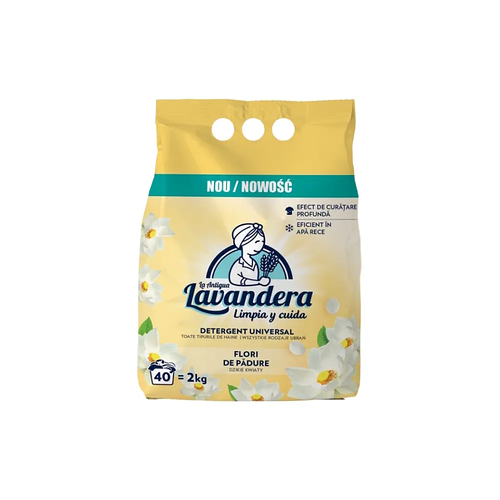 Lavandera divoké květy prací prášek 2 kg, 40 dávek