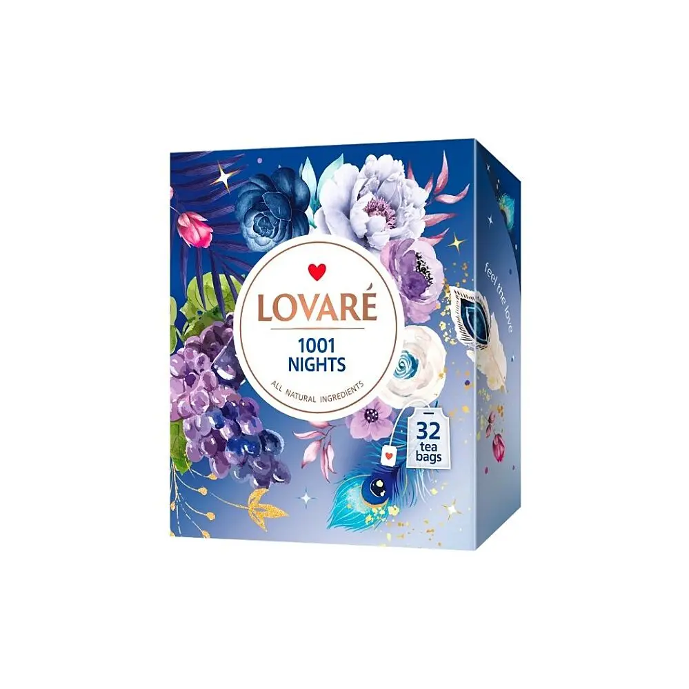 LOVARÉ 1001 Nights 64g (32 sáčků, černý a zelený čaj)
