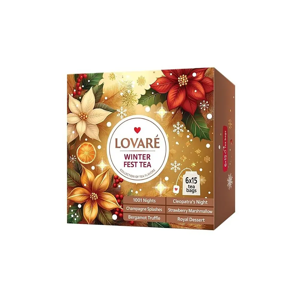 LOVARÉ WINTER Fest tea Set 157,5g (90 sáčků, kolekce čajů) VÁNOČNÍ LIMITOVANÁ EDICE