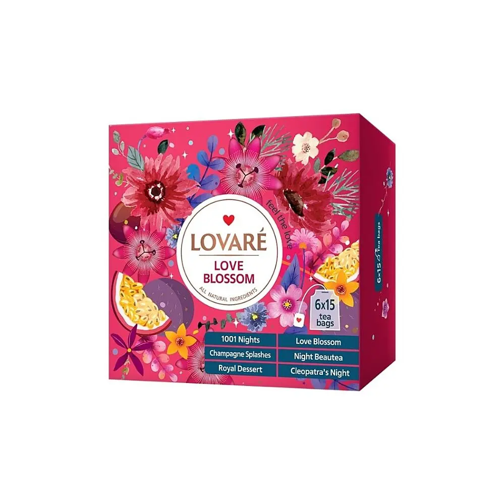 LOVARÉ Love Blossom 156 g (90 sáčků, kolekce čajů)