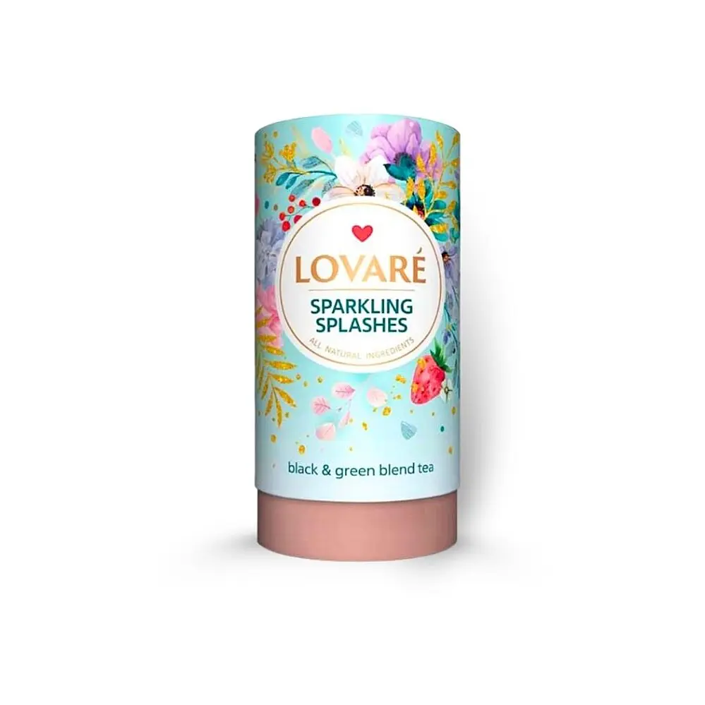 LOVARÉ Sparkling Splashes 80g (sypaný, černý a zelený čaj)