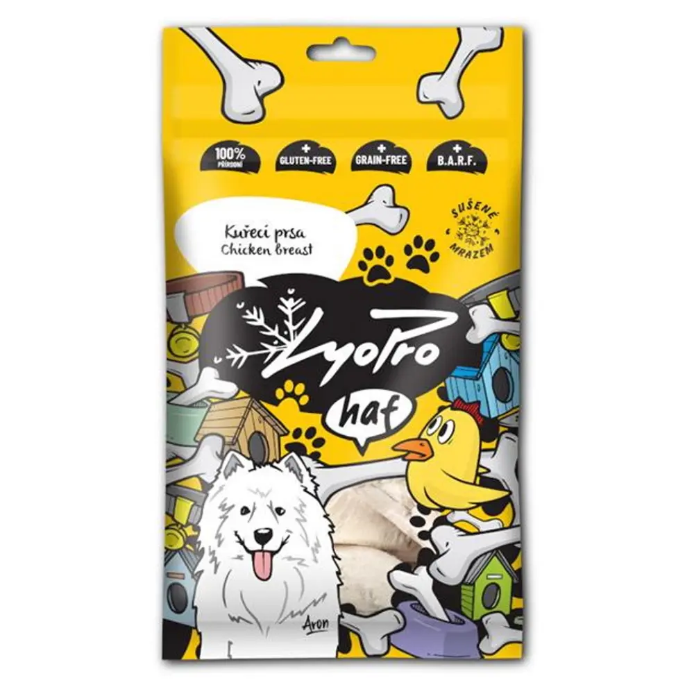 Lyopro Dog poch. mrazem sušené Kuřecí prsa 50g + Množstevní sleva