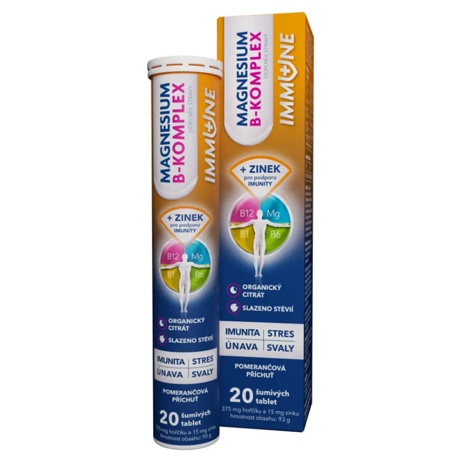 Magnesium B-komplex Immune 20 eff.tablet