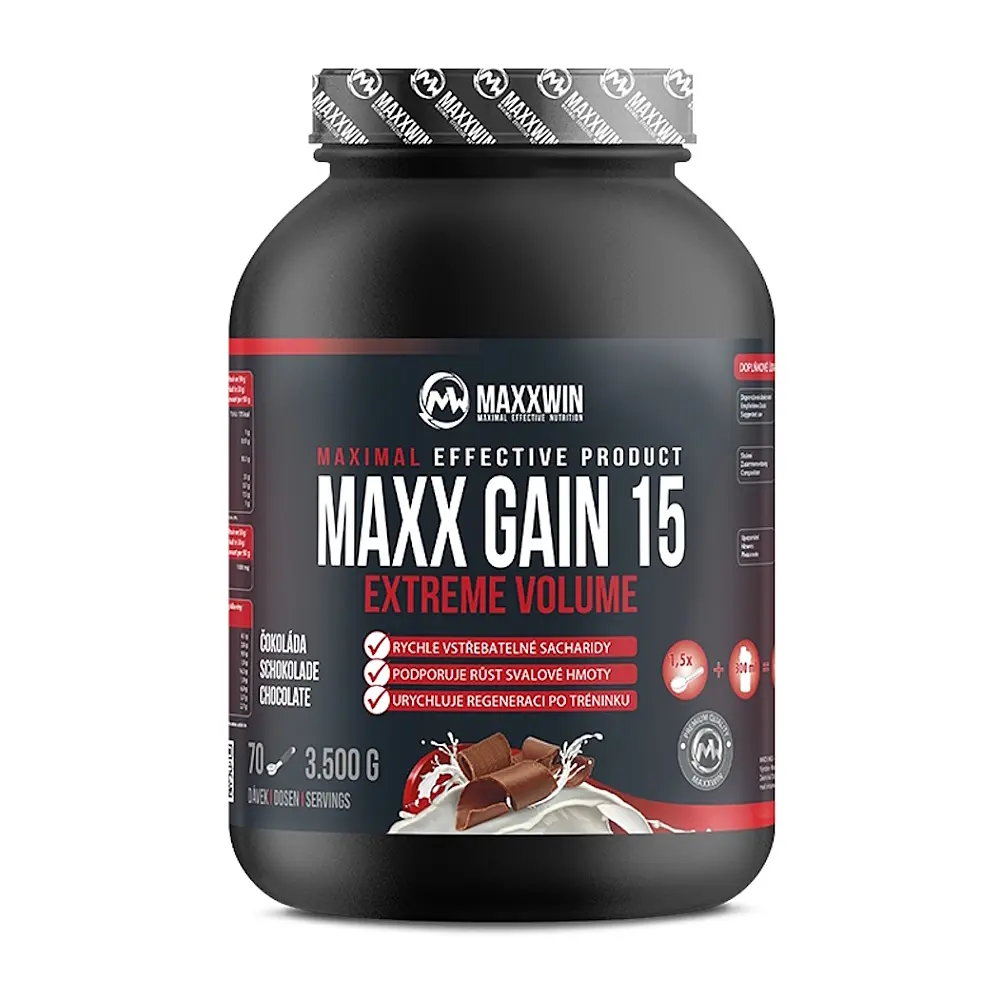 MAXXWIN Maxx gain 15 sacharidový nápoj příchuť tmavá čokoláda 3500 g