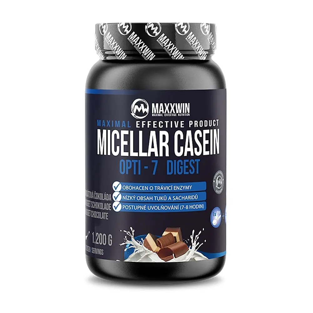 MAXXWIN Micelární kasein příchuť nugátová čokoláda 1200 g