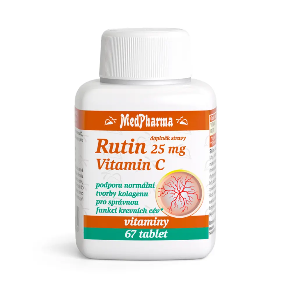 MEDPHARMA Rutin 25 mg + vitamin C 67 tablet