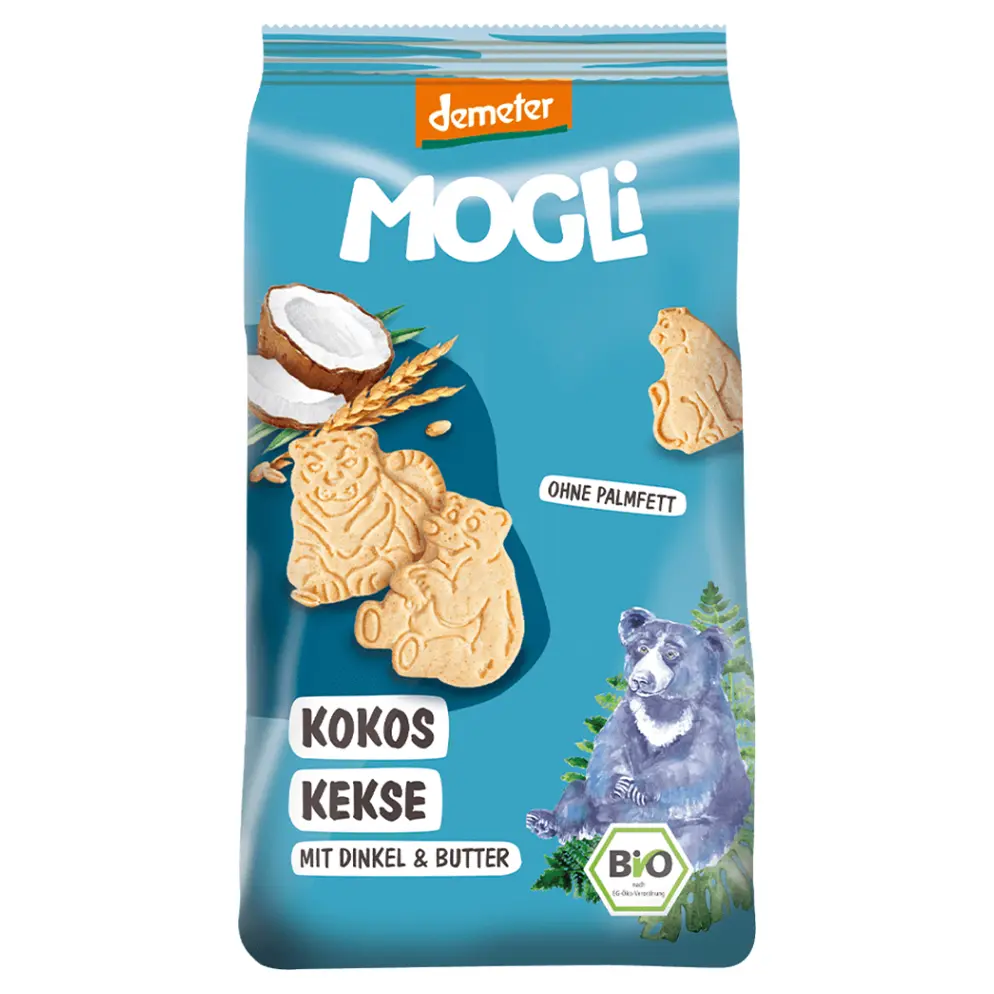 MOGLi BIO kokosové sušenky Demeter 125 g