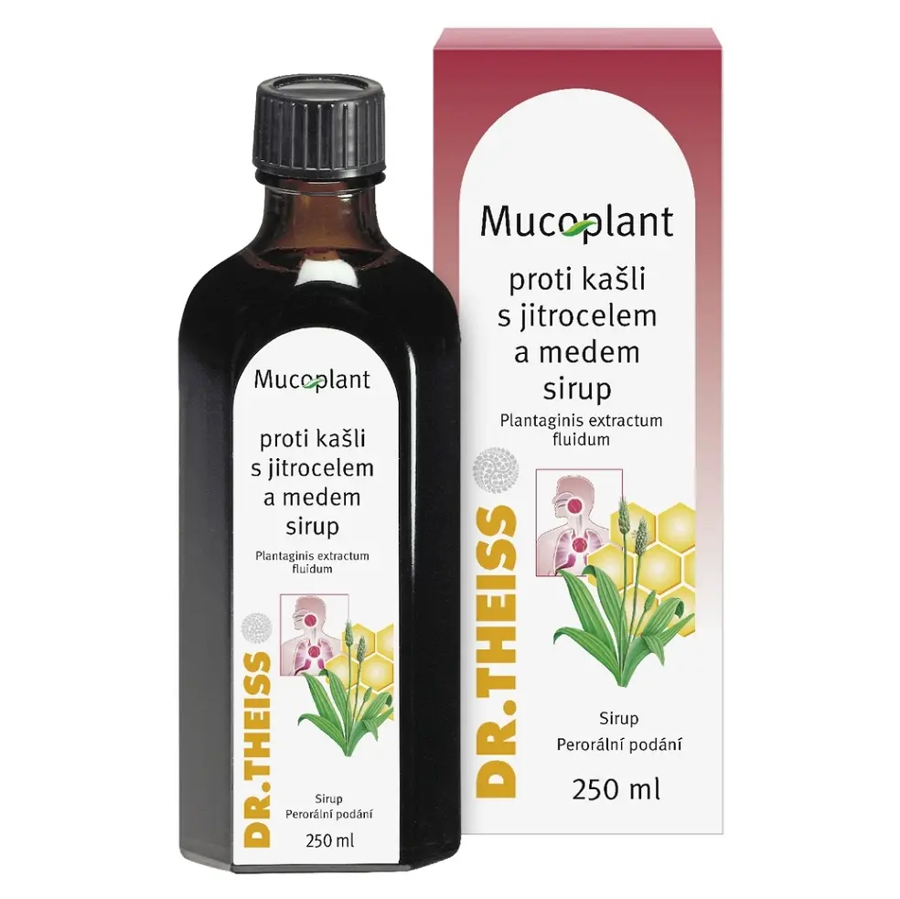 Mucoplant proti kašli s jitrocelem a medem sirup 250ml