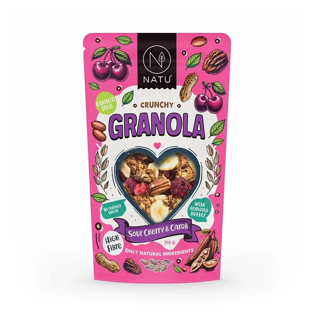 NATU Granola Višeň & Karob 350 g