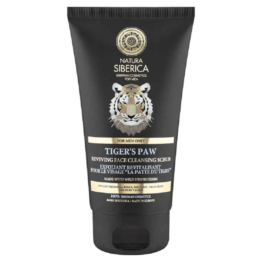 NATURA SIBERICA MEN Revitalizační čistící peeling - Tygří tlapa 150 ml