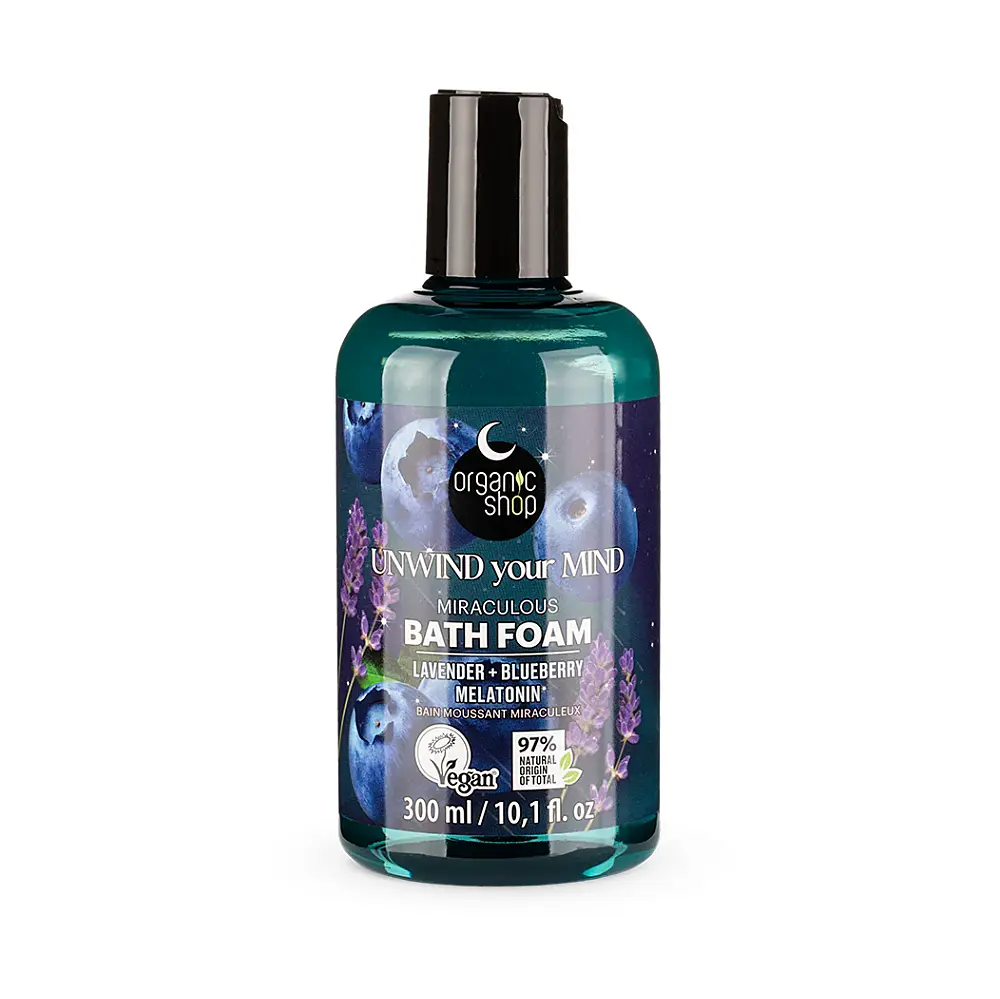 Organic Shop Sleeping Zázračná pěna do koupele Unwind Your Mind 300 ml