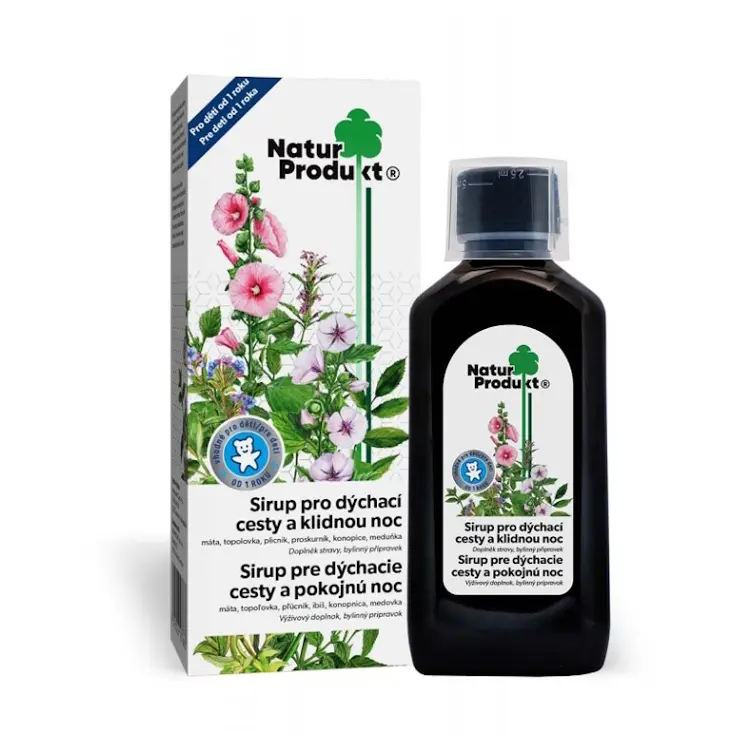 Naturprodukt Sirup pro dýchací cesty a klidnou noc 200ml
