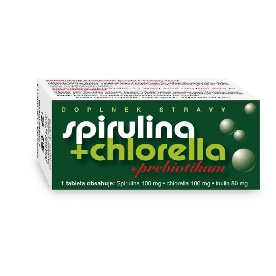 NATURVITA Spirulina+Chlorella+Prebiotikum tbl.90