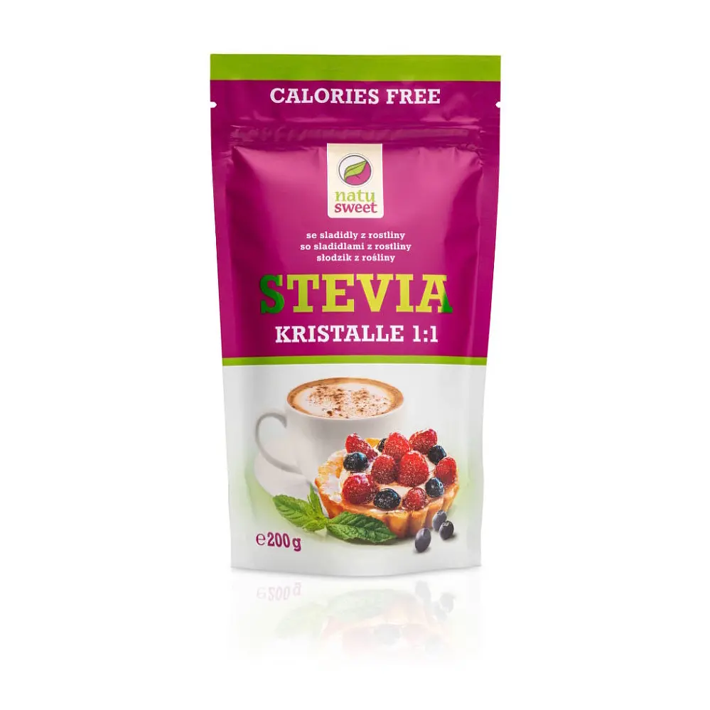 NATUSWEET Stevia Kristalle 1:1 200 g