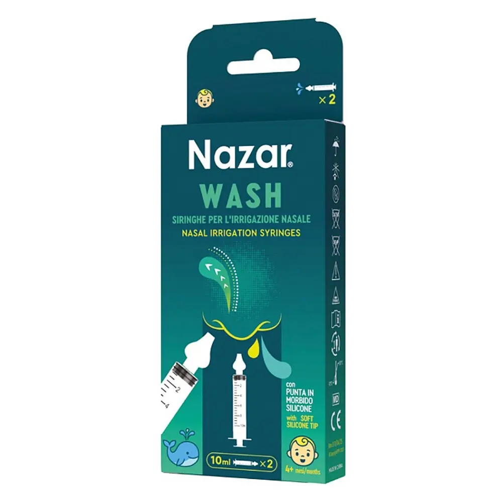 NAZAR Wash Stříkačky na výplach nosu 10ml 2ks
