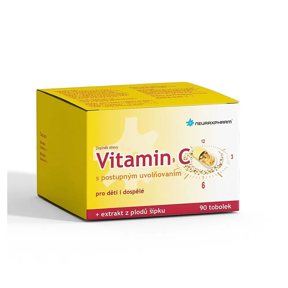 Vitamin C s postupným uvolňováním tob.90