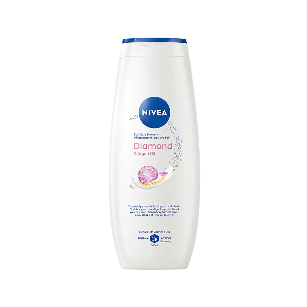 Nivea Diamond & Argan Oil pečující sprchový gel 500 ml