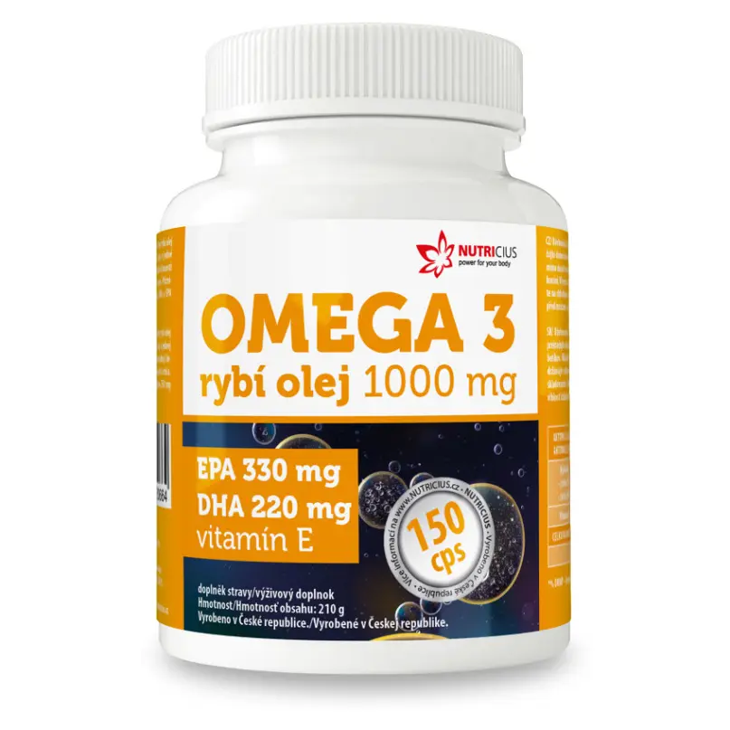 Omega 3 Rybí olej 1000 mg 150 kapslí
