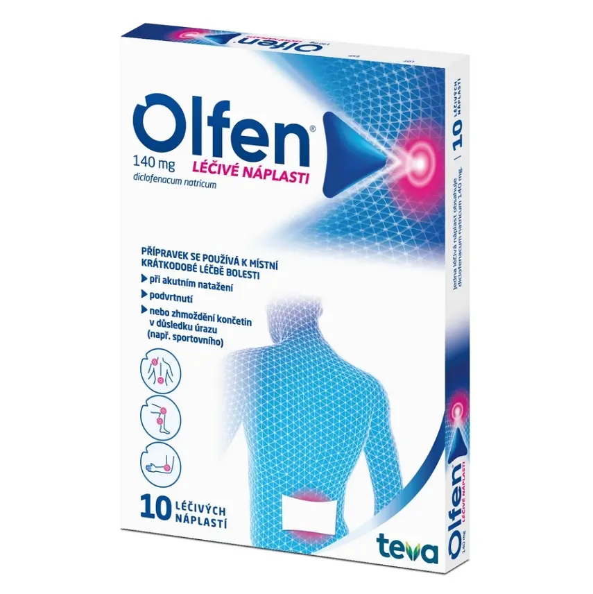 Olfen 140 mg léčivé náplasti drm.emp.med. 10 x 140 mg