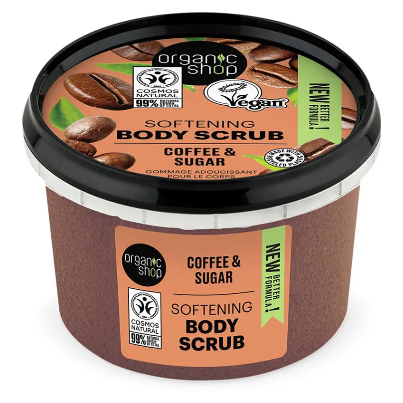 Organic Shop Zjemňující tělový peeling Káva a cukr 250 ml