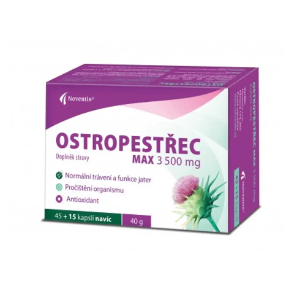 Ostropestřec Max 3500mg cps.45+15