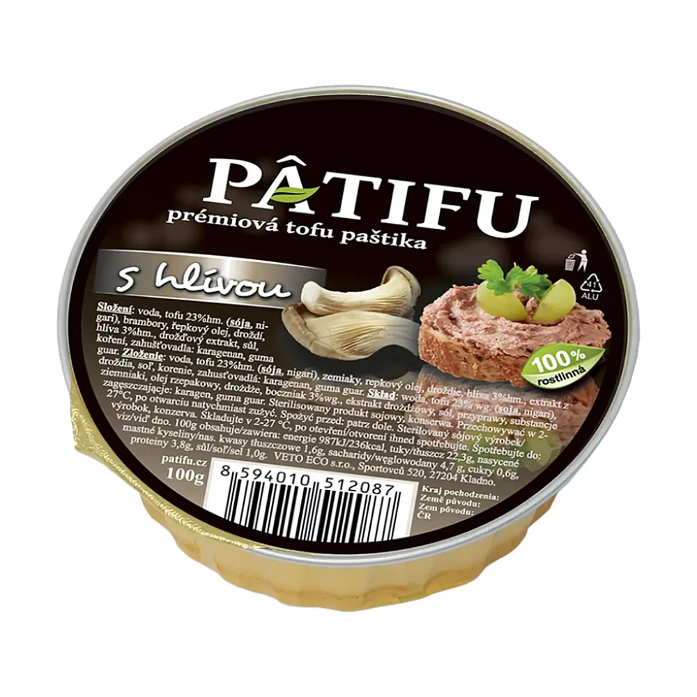 PATIFU Prémiová tofu paštika s hlívou 100 g