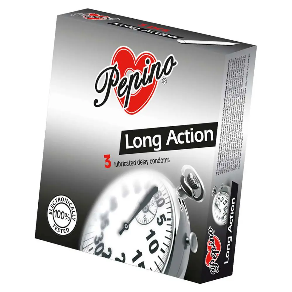 Kondomy Pepino Long Action, 3 ks
