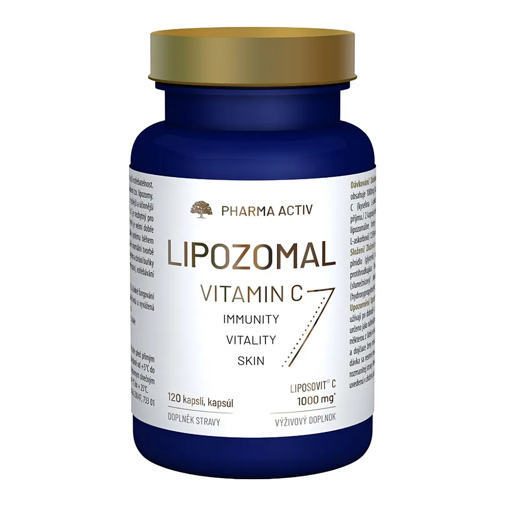 PHARMA ACTIV Lipozomal vitamín C 1000 mg 120 kapslí