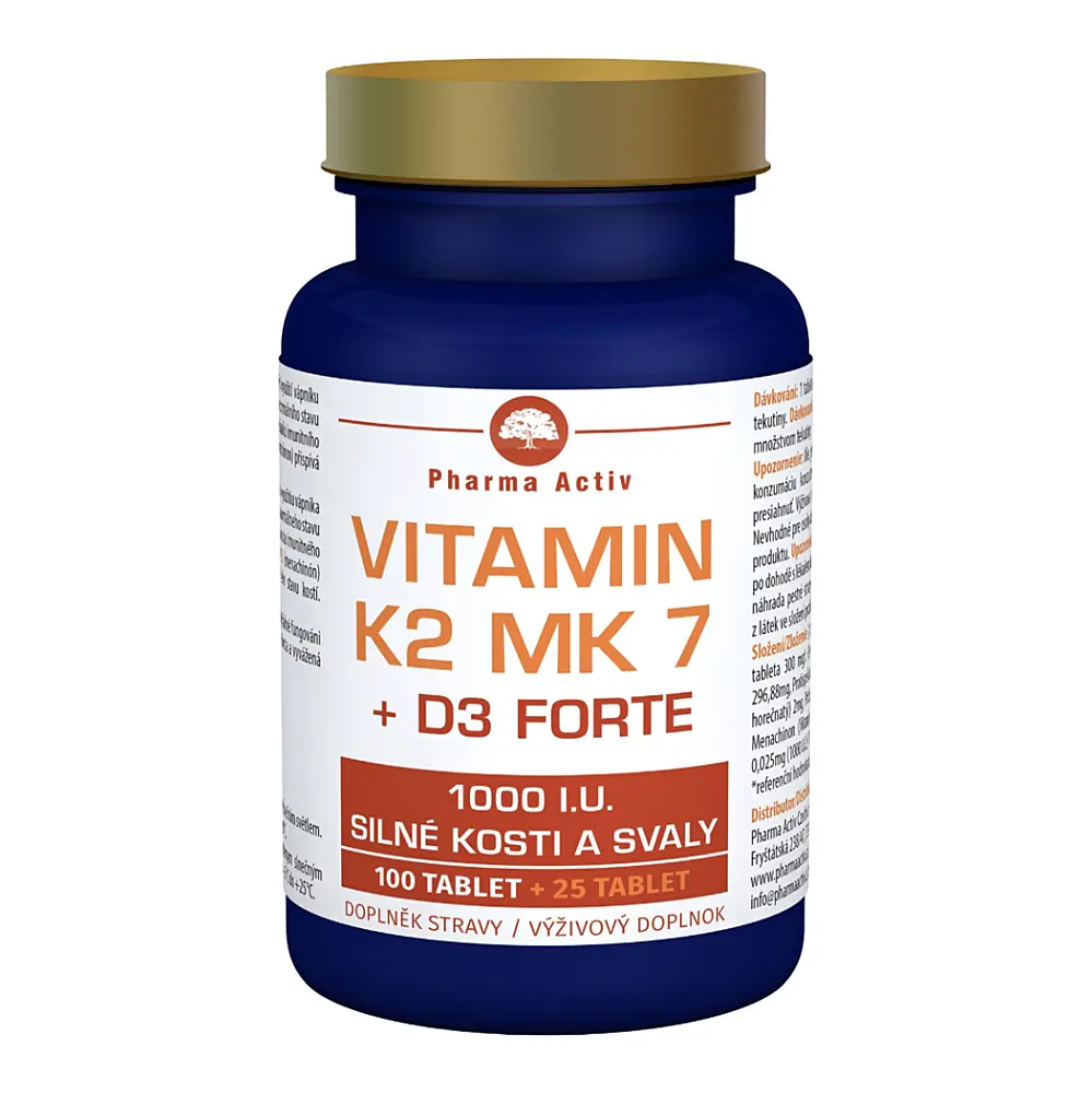 Vitamin K2 MK7 + D3 FORTE 1000 I.U. 125 tablet