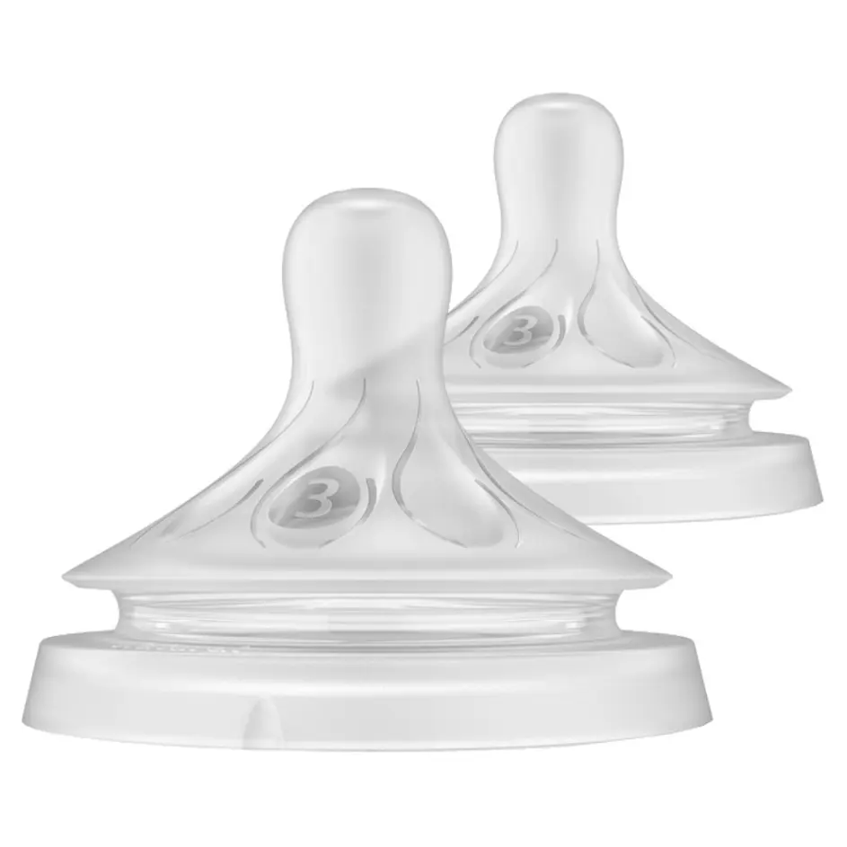 PHILIPS AVENT Savička Natural Response 3 pomalý průtok 1m+, 2 ks
