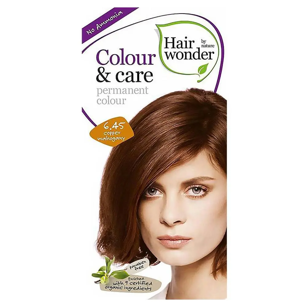 HAIRWONDER Dlouhotrvající barva na vlasy 6.45 Měděný mahagon BIO 100 ml