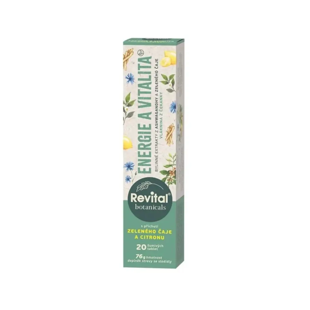 Revital Botanicals Energie a vitalita 20 šumivých tablet
