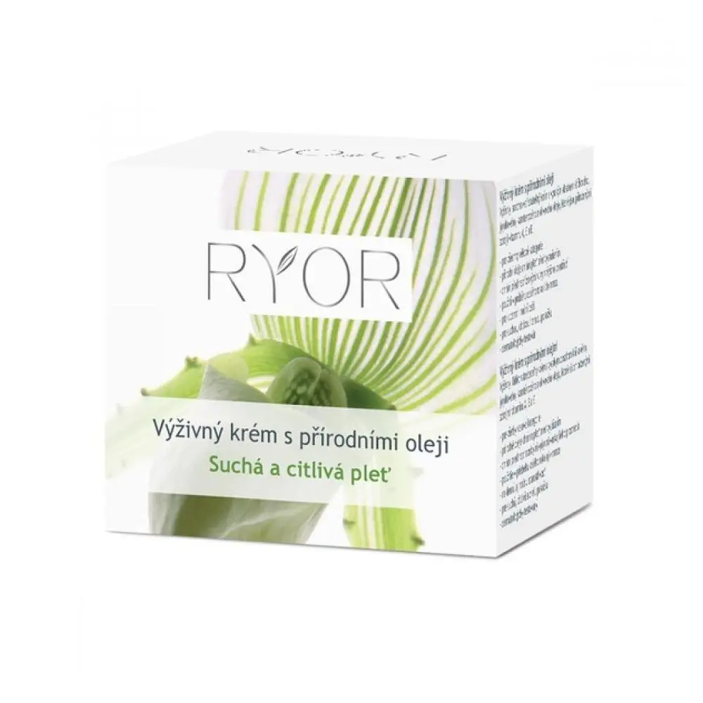 RYOR Výživný krém s přírodními oleji pro suchou a citlivou pleť 50ml