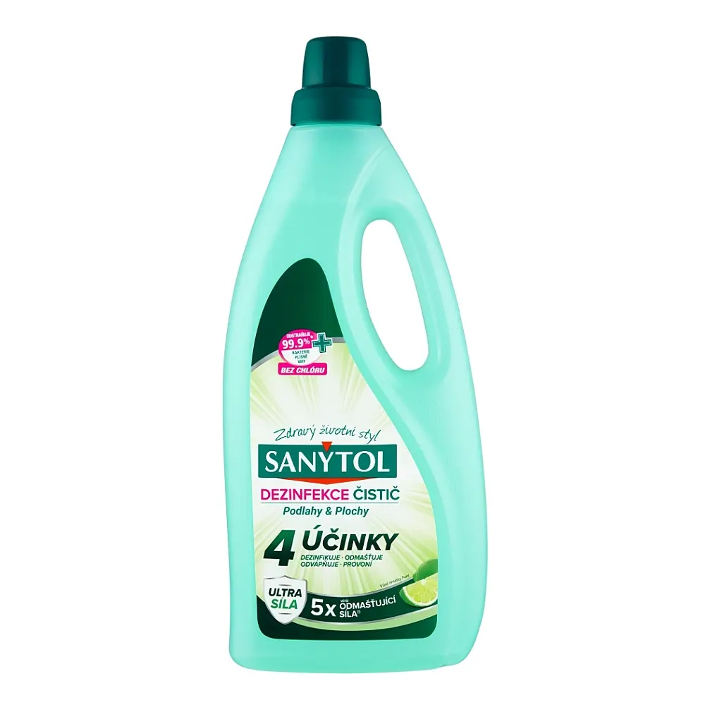 SANYTOL Dezinfekční čistič podlahy a plochy 4 účinky 1000 ml