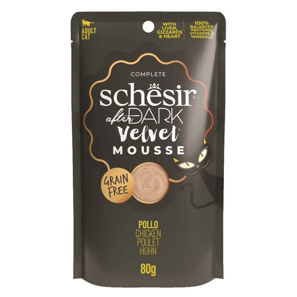 Schesir Cat Kapsa After Dark Velvet Mousse Kuře 80g
