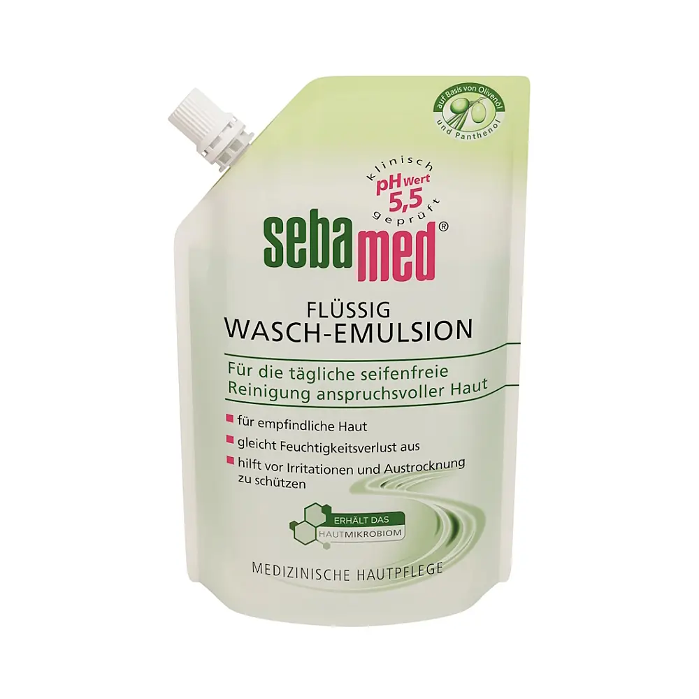 SEBAMED Tekutá mycí emulze s olivovým olejem náhradní náplň 400 ml
