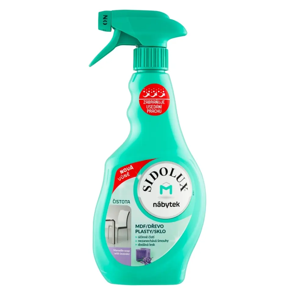 Sidolux nábytek rozprašovač Marseille soap lavender 400ml