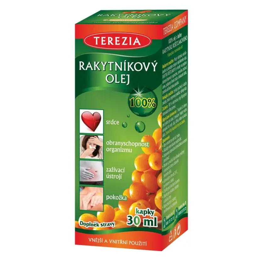 TEREZIA Rakytníkový olej 100% kapky 30ml