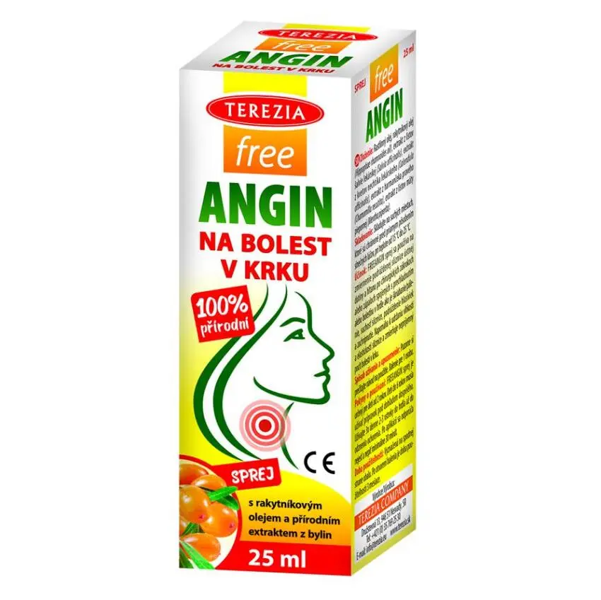 TEREZIA FreeAngin sprej na bolest v krku 25 ml